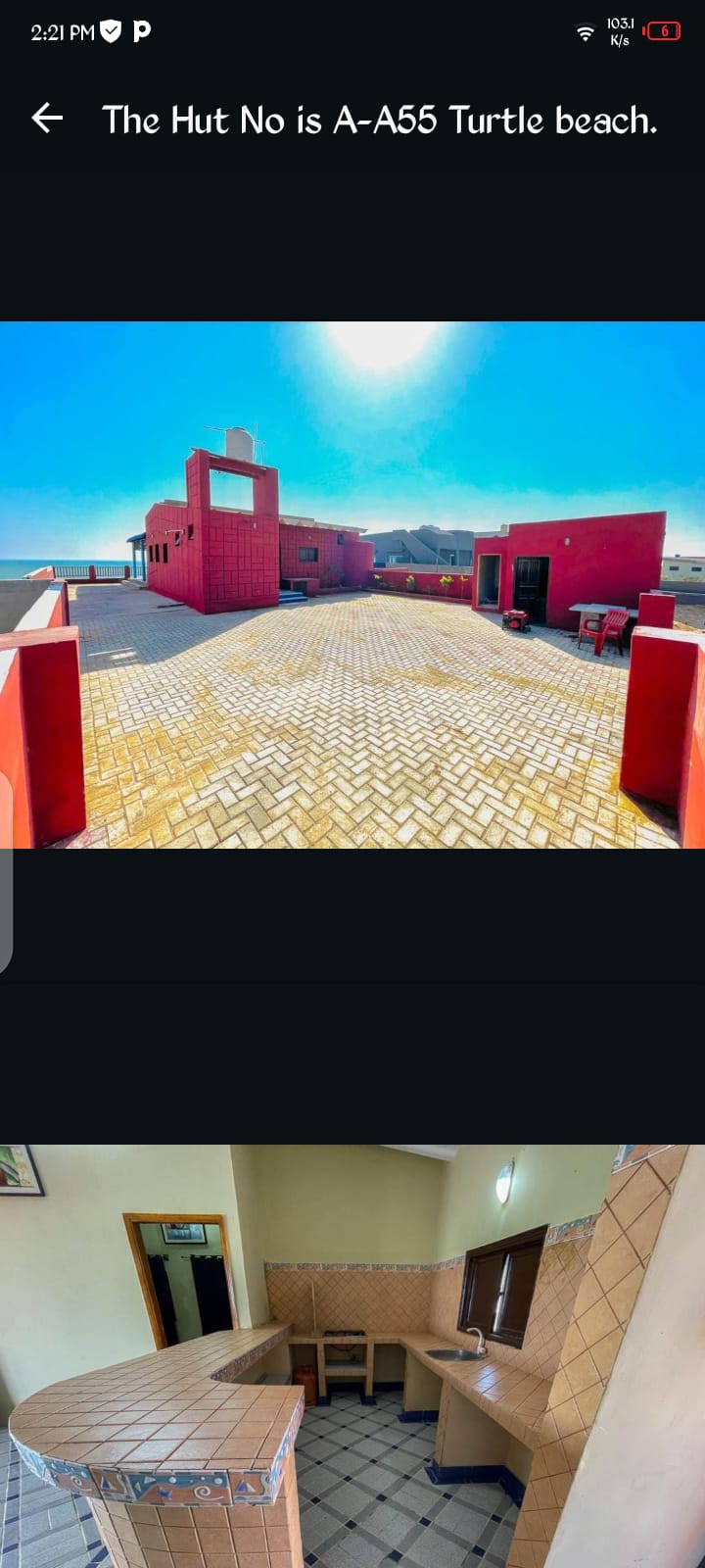Karachi beach huts A55